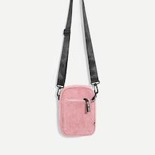 Romwe Pocket Front Corduroy Crossbody Bag