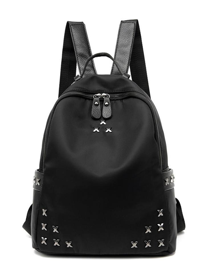 Romwe Metal Embellished Backpack