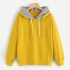 Romwe 2 In 1 Drop-shoulder Hoodie