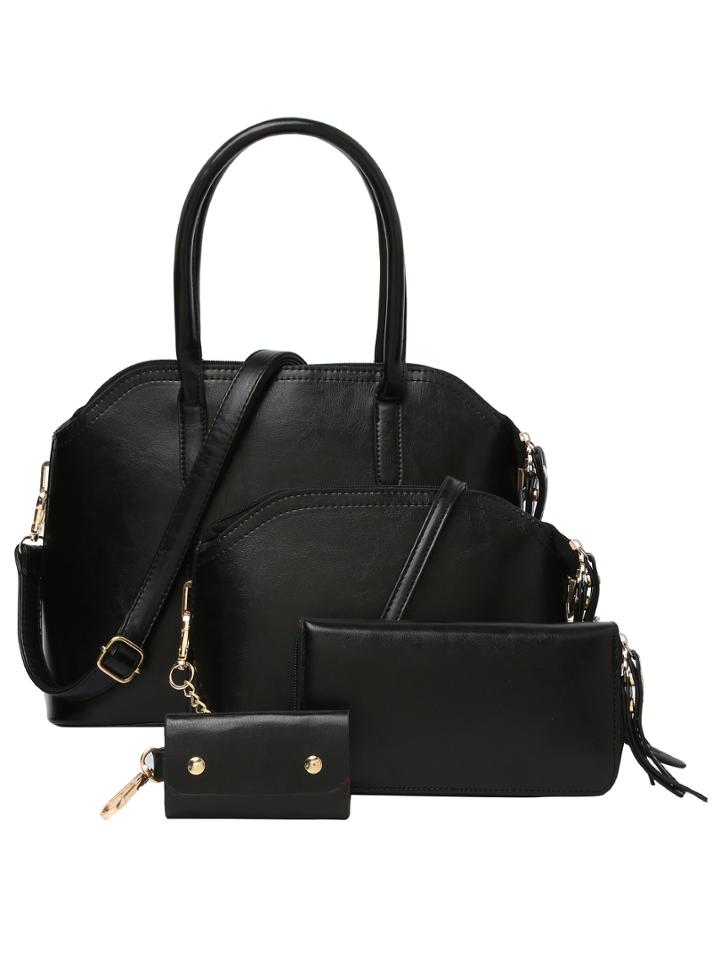 Romwe 4pcs Structured Bag Set