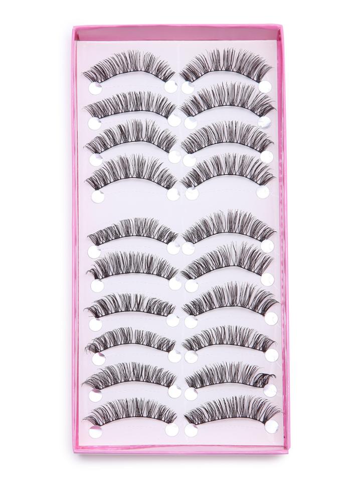 Romwe False Long Eyelash Set 10pcs