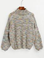 Romwe Oversized Drop Shoulder Sweater
