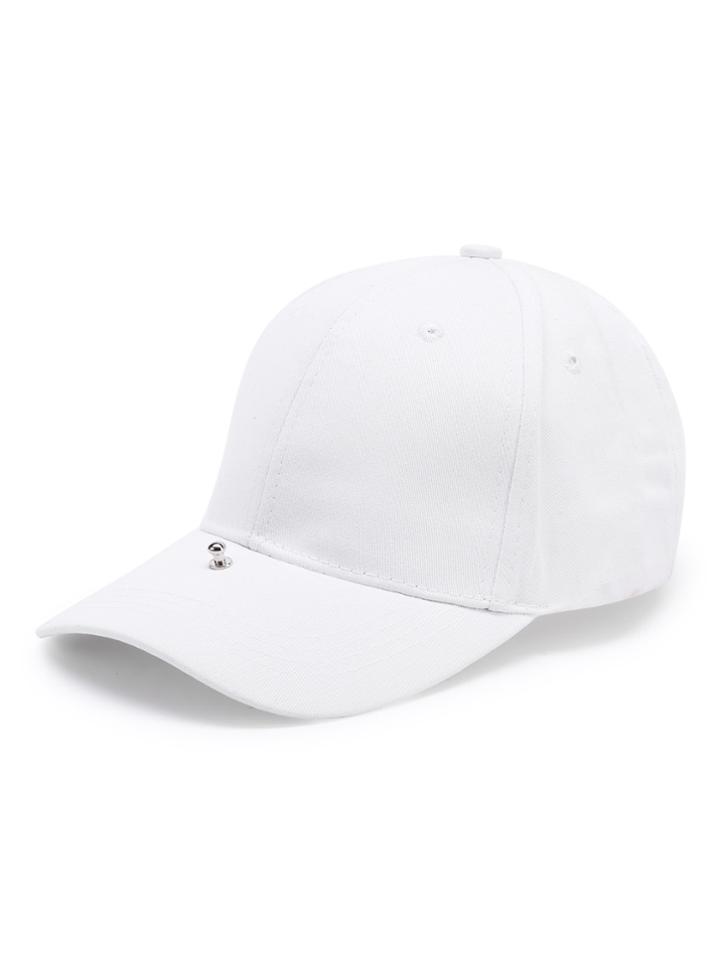 Romwe Rivet Detail Baseball Hat