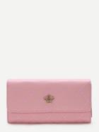Romwe Pink Crown Design Fold Wallet