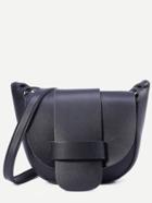 Romwe Black Faux Leather Crossbody Bag