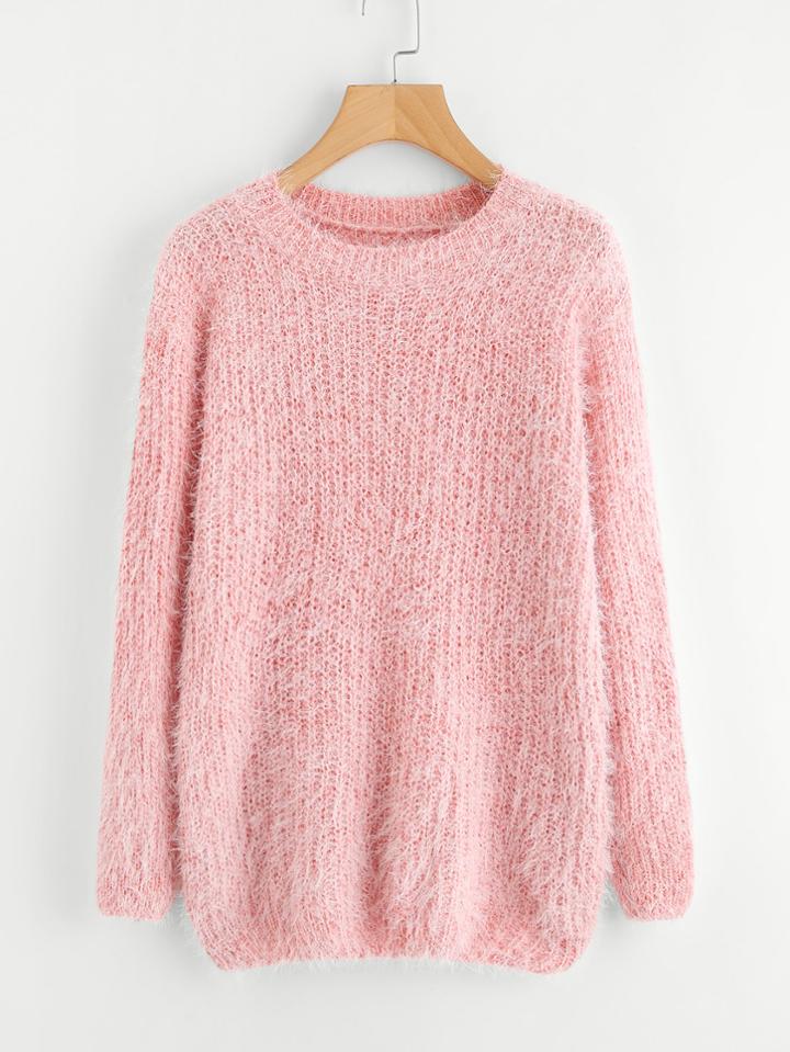 Romwe Hippocampus Hair Knit Sweater