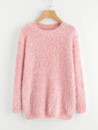 Romwe Hippocampus Hair Knit Sweater
