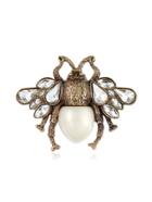 Romwe Insect Shape Brooch With Rhinestone