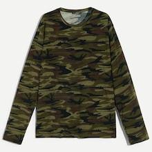 Romwe Guys Camo Print T-shirt