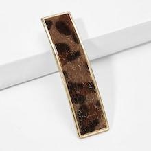 Romwe Leopard Metal Hair Clip
