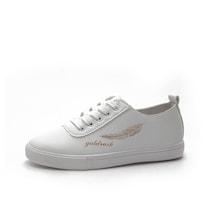 Romwe Leaf Print Pu Sneakers