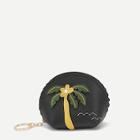Romwe Coconut Palm Patch Scallop Purse