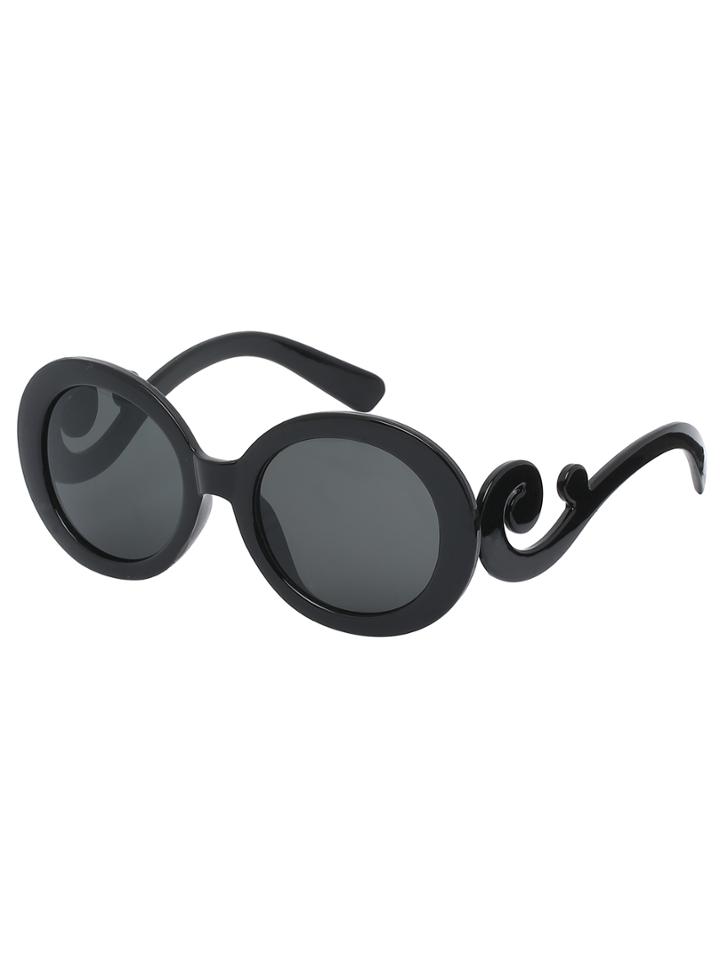 Romwe Black Fashion Vocation Sunglasses