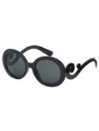 Romwe Black Fashion Vocation Sunglasses