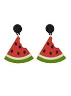 Romwe Cute Watermelon Creative Earrings