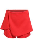 Romwe Wraped Zipper Skirt Shorts