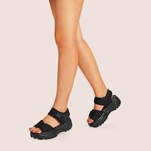 Romwe Open Toe Platform Sandals