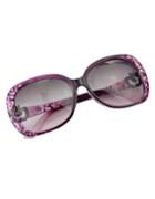 Romwe Summer Style Oversized Purple Sunglasses