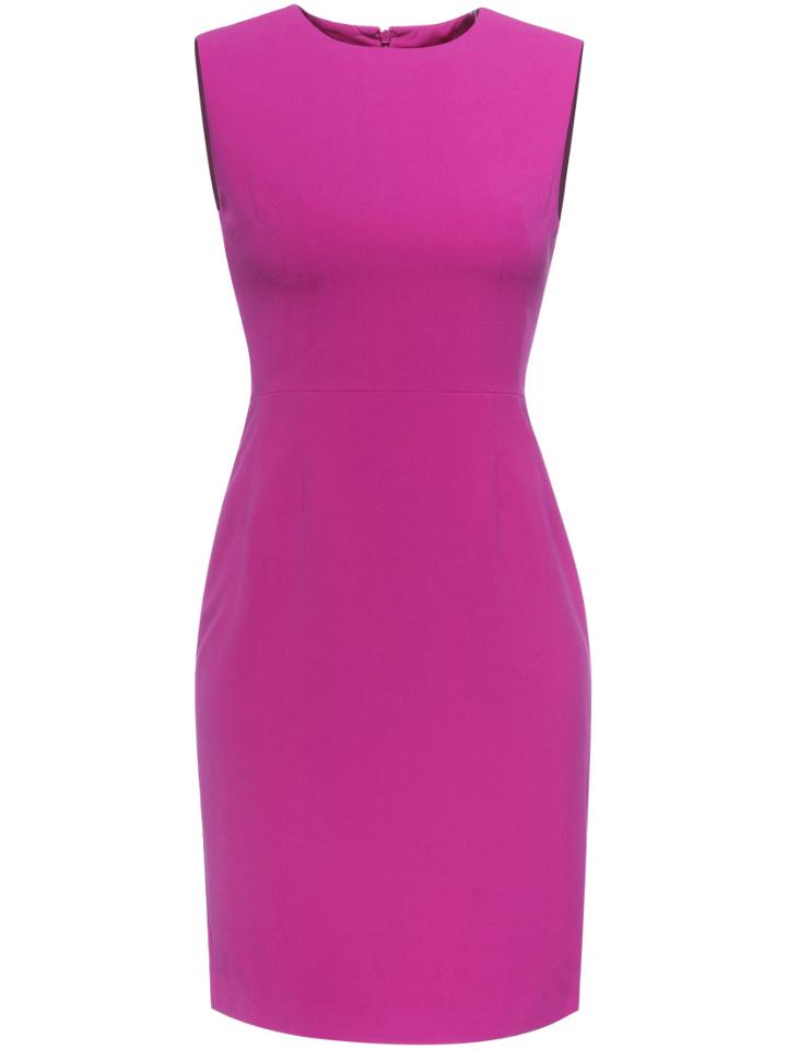 Romwe Purple Crew Neck Sleeveless Sheath Dress