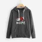 Romwe Christmas And Letter Print Hoodie