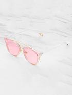 Romwe Metal Top Bar Sunglasses