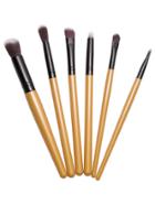Romwe Gold Makeup Brush Set 6pcs
