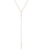 Romwe Gold Geomectric Linear Minimalist Necklace