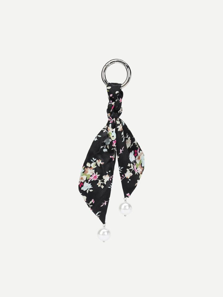 Romwe Calico Print Scarf Bag Accessory