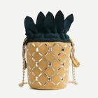 Romwe Rhinestone Studded Pineapple Shaped Bag