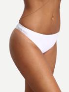 Romwe Plain White Low-rise Bikini Bottom
