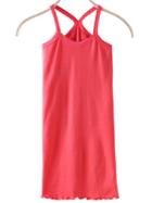 Romwe Spaghetti Strap Fungus Hem Melon Cami Top