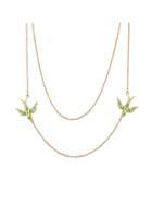 Romwe Cute Swallow Two-layers Necklace