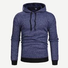 Romwe Men Pocket Detail Hooded Sweatshirt