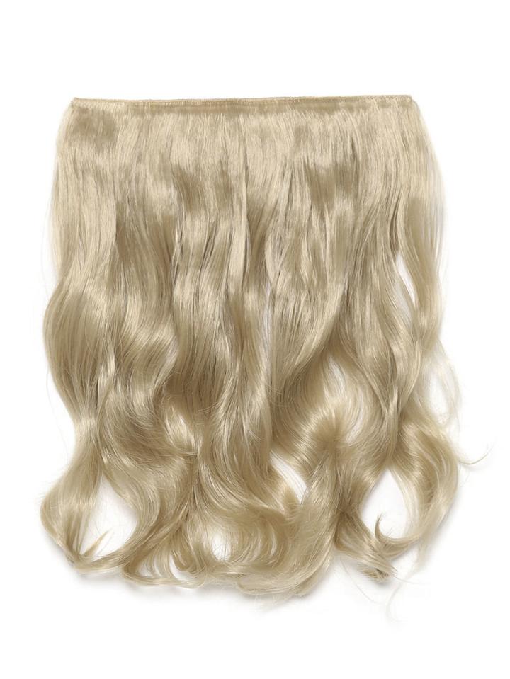 Romwe Light Golden Blonde Clip In Soft Wave Hair Extension