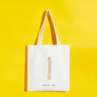 Romwe Hand Print Canvas Tote Bag