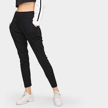 Romwe Elastic Waist Pocket Side Pants