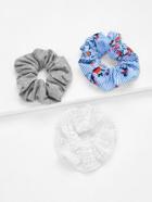 Romwe Lace Crochet Hair Scrunchie 3pcs