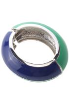 Romwe Dual-tone Oval Bracelet