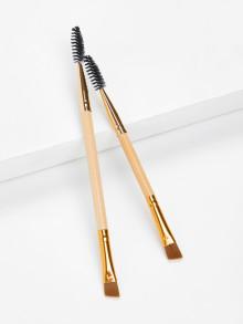 Romwe Two Head Eyebrow Brush 2pcs