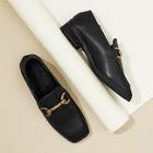 Romwe Solid Penny Loafers