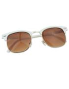 Romwe White Oversized Sunglasses For Women