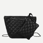 Romwe Winged Chain Bag With Quilted Clutch