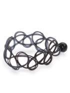 Romwe Black Line-winding  Simple Rings