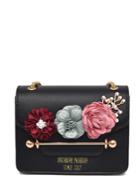 Romwe 3d Flower Faux Pearl Detail Chain Bag