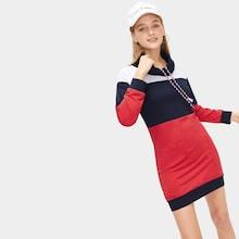 Romwe Cut And Sew Drawstring Neck Dress