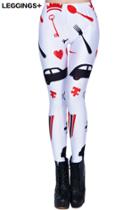 Romwe Tableware  Car Print Leggings