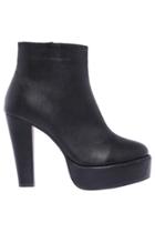 Romwe Zipped Platform Boots
