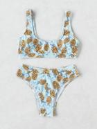 Romwe Pineapple Print Bikini Set