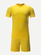 Romwe Men Paris F.c. Guest Team T-shirt With Shorts