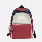 Romwe Color Block Zipper Backpack